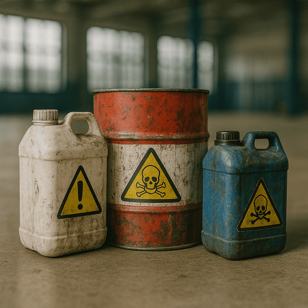 opakowania po substancjach niebezpiecznych