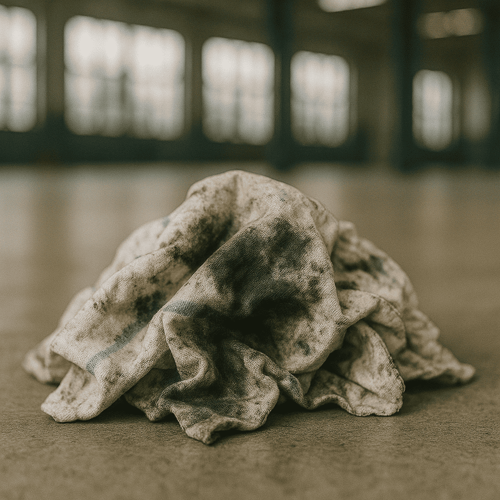 zabrudzone czyściwo